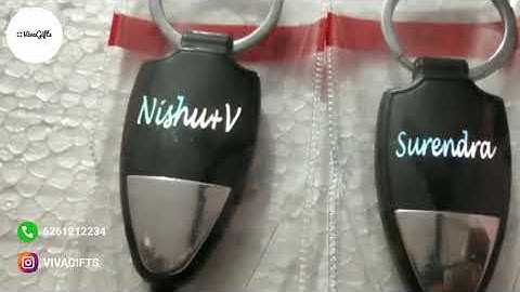 CUSTOMIZED NAME LED KEYCHAIN