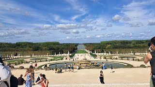 Driving Around Versailles Palace Garden In An Electric Car
