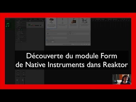 Découverte du module Form  de Native Instruments dans Reaktor