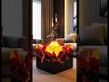 🔥 This Table Has REAL Lava Inside?! | Molten Core Epoxy Table Build #Satisfying #Timelapse #shorts
