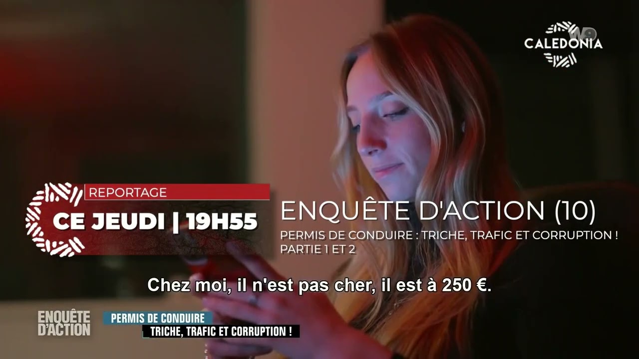 ENQUÊTE D'ACTION ce jeudi à 19h55 sur CALEDONIA