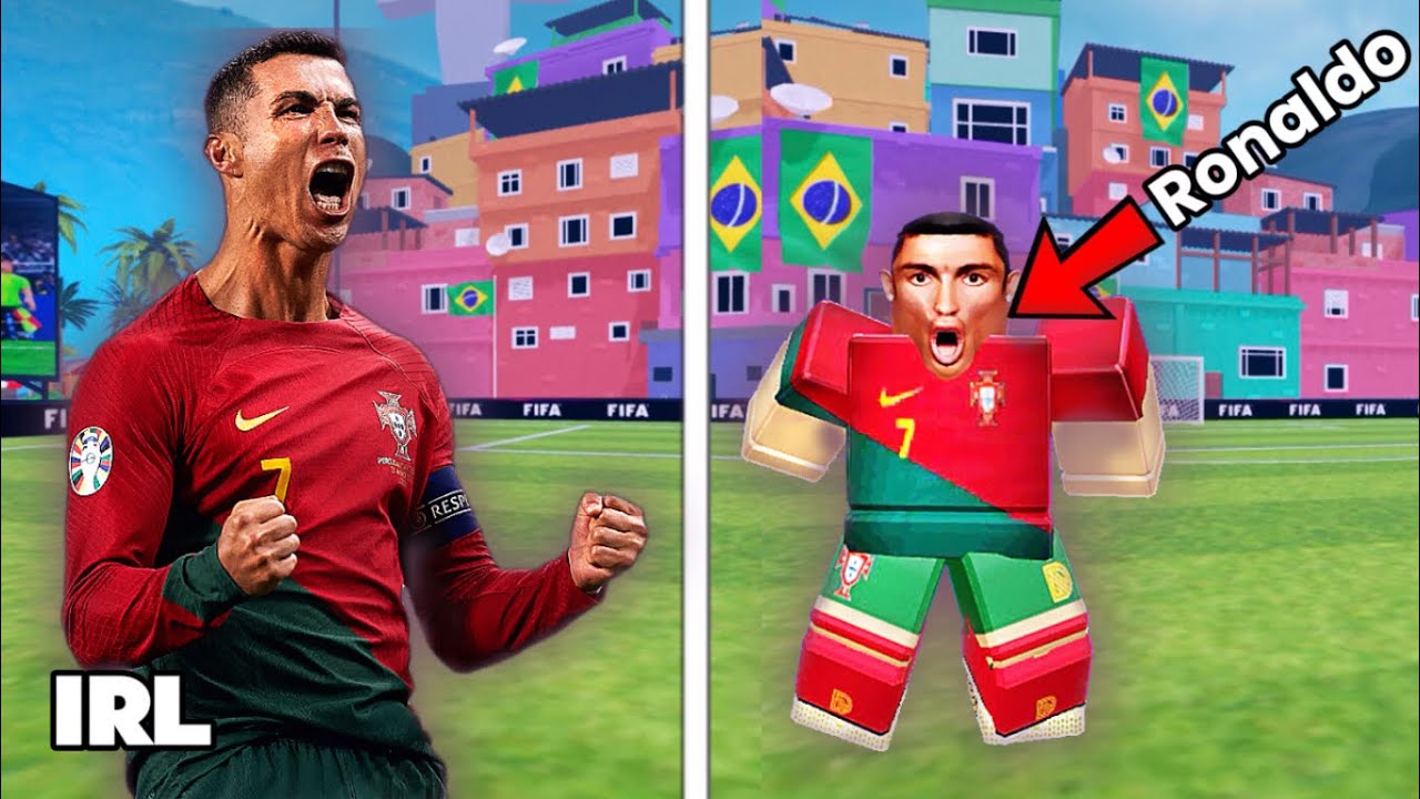 I became Cristiano Ronaldo in Roblox SuperLeagueSoccer