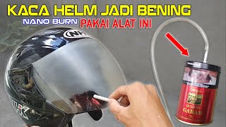 Nano Burn Coating Glass Helmet | Making Clear Helmet Glass