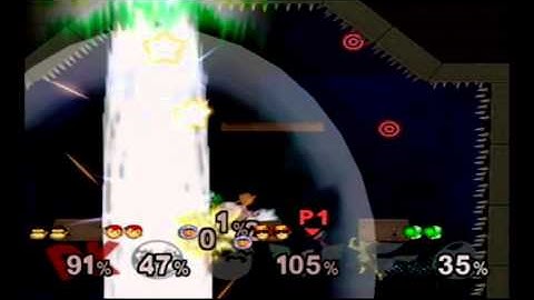 Super Smash Bros Melee Debug Menu Fun - 6-Players on Target Test Ganondorf