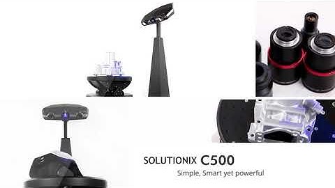 SOLUTIONIX C500-Real car bumper 3d scanning