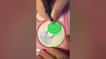 🪙How many rotations did the pen make in total? 🤔 #asmr #Spirograph #satisfying #shorts