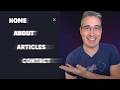 Full-screen, Animated Navigation Menu | Tutorial from Kevin Powell