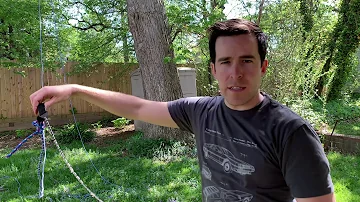 How to trim a tall tree branch in 20 minutes for only $7 without climbing or a ladder (DIY)