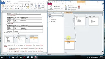 TẠO CSDL "QLBH" TRONG ACCESS 2010