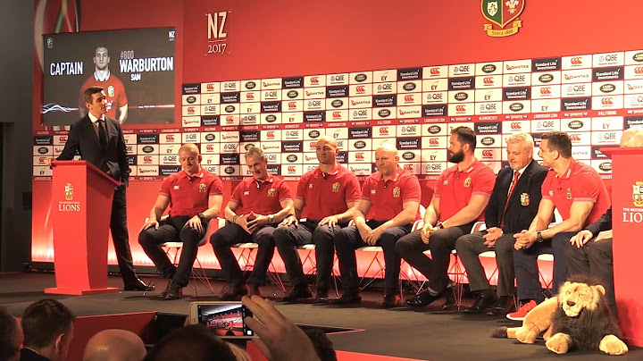 British & Irish Lions Announce 2017 Squad - Full Press Conference / Q&A