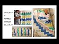 Crochet a ripple stitch blanket, and Hurricane Dorian update