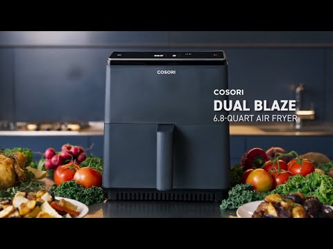 Freidora sin aceite Cosori Dual Blaze Chef Edition con sistema 360 ThermoIQ  + Libro de recetas exclusivo