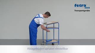 Fetra Rollpult Mit Variablen Böden, Verstellbar, 2 Ordnerhöhen Möglich, 100 Kg Tragkraft