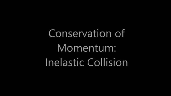 Conservation of Momentum: Inelastic Collision problem (Chart Method)