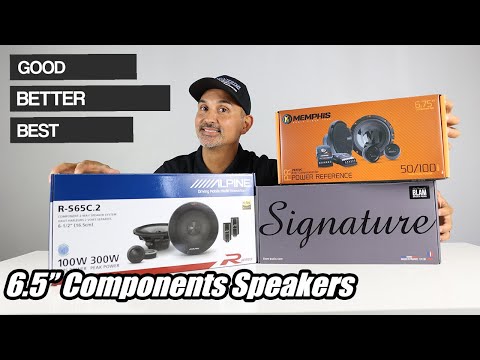 Good, Better, Best 6.5" Component Speakers Alpine R-S65C.2, Memphis PRX-60C and BLAM S165.80+