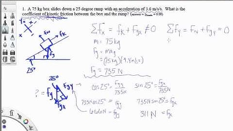 Inclined Plane with Acceleration Video