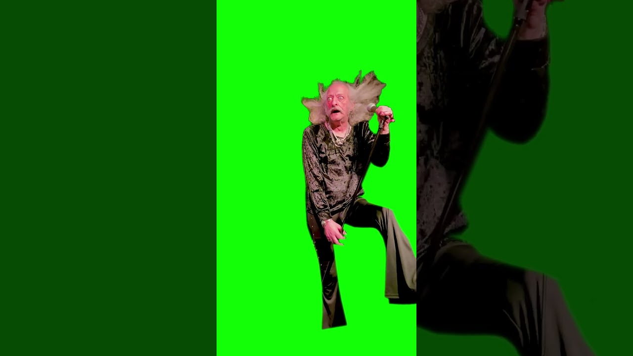 Pentagram vocalist Bobby Liebling staring meme green screen