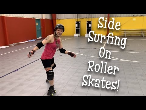 Beginning Side Surfing on Roller Skates - YouTube