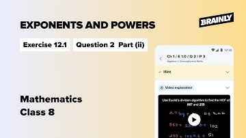 Simplify and express the result in power notat....,  Class 8 Mathematics Ex. 12.1, Q- 2, Part (ii)