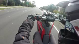 Supermoto - Angry woman + Campus water fight + CBR 1000rr race
