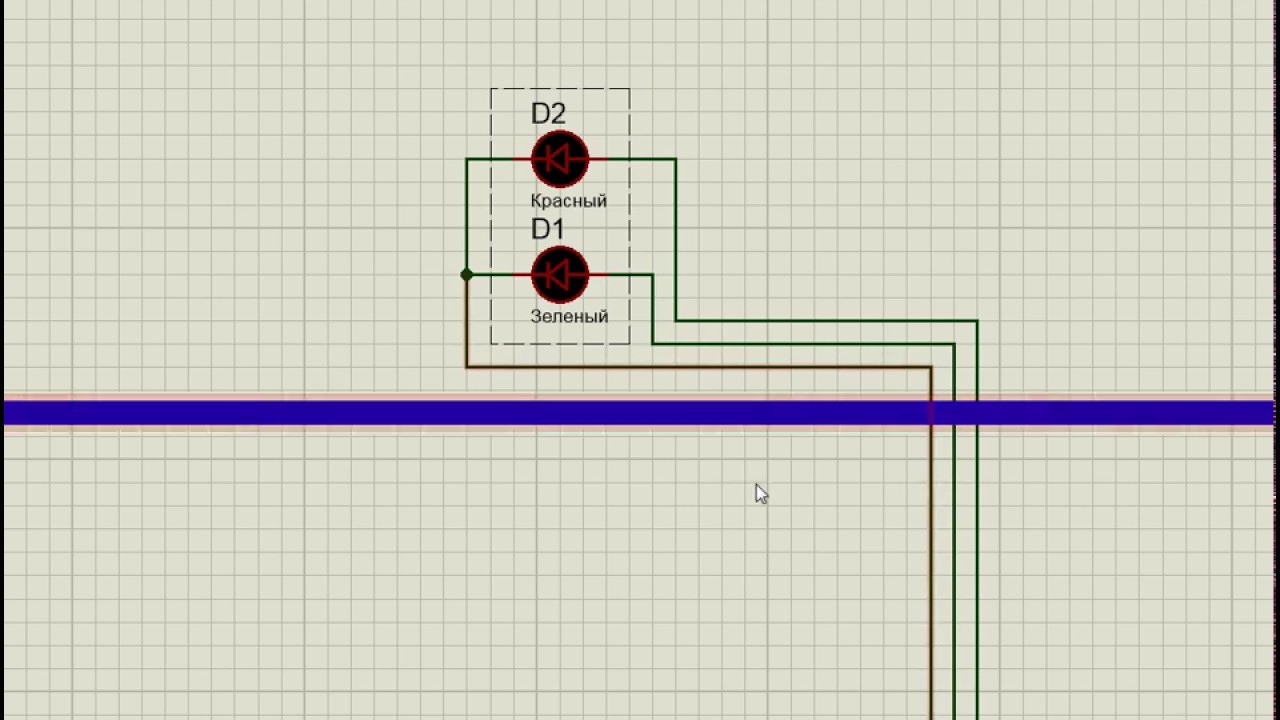 Электрическая схема светофора