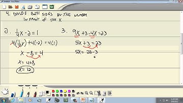 Elementary Algebra: Linear Equations - Using the Properties Together