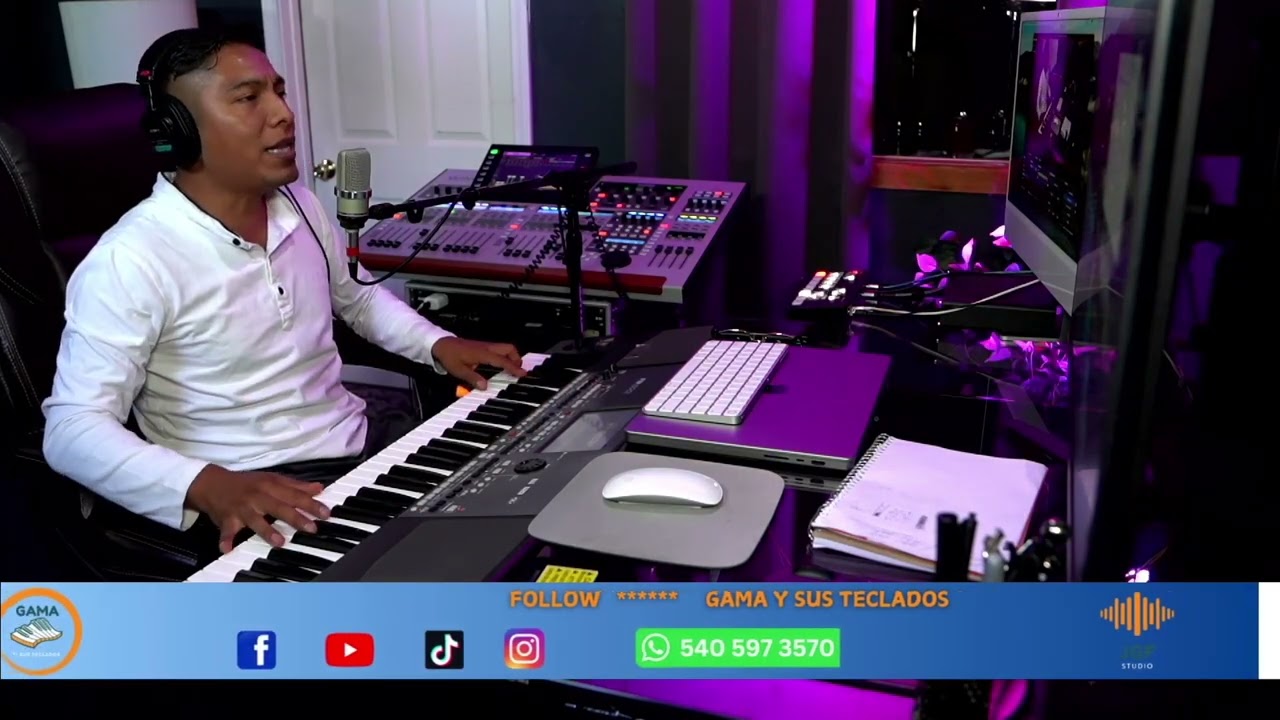 PAR DE ANILLOS   GAMA Y SUS TECLADOS