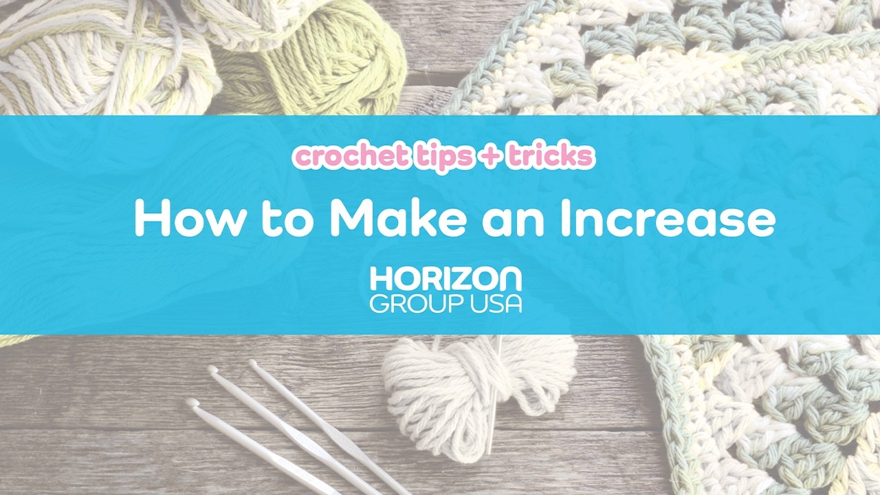 How to Increase Stitches in Crochet - YouTube