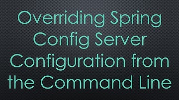 Overriding Spring Config Server Configuration from the Command Line