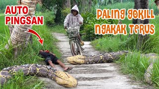 PRANK ULAR PITON PALING GOKIL, SAMPE PINGSAN!!!