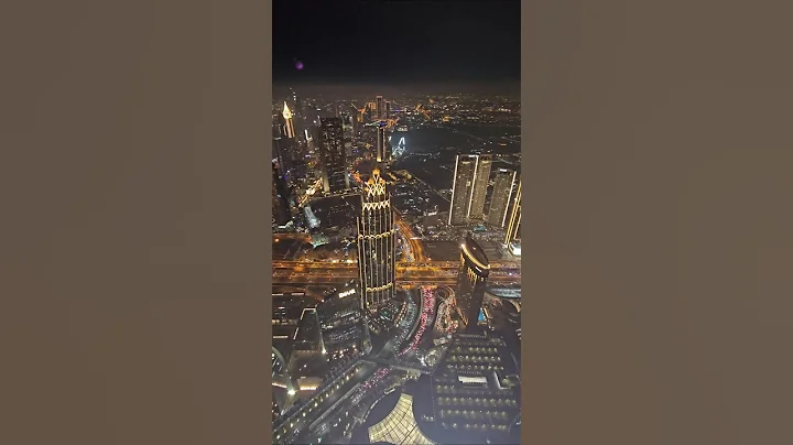 "Dubai from the sky 🌆✨ — 124th floor views from the Burj Khalifa!"#shorts #travel #viralshorts