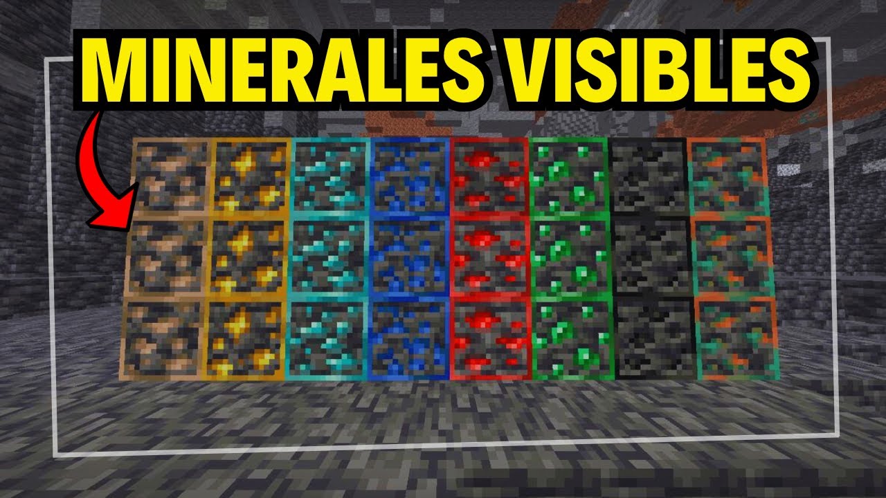 TEXTURA DE BORDES PARA MINERALES EN MINECRAFT BEDROCK 🔥 - YouTube