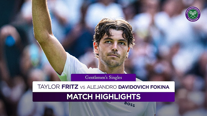 Fritz flys through | Taylor Fritz vs Alejandro Davidovich Fokina | Highlights | Wimbledon 2025