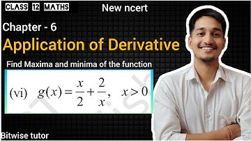 Find local maxima and local minima of the function f of x equal x by 2 + 2 by x