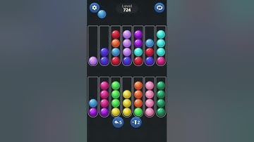 Ball Sort by Infinite Joy (V2): Levels 723, 724, 725