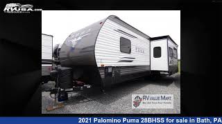Incredible 2021 Palomino Puma Travel Trailer RV For Sale in Bath, PA | RVUSA.com