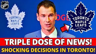 🚨 BREAKING! LEAFS RECEIVE A TRIPLE DOSE OF BIG NEWS! MAPLE LEAFS NEWS