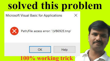 Path/File access error: 