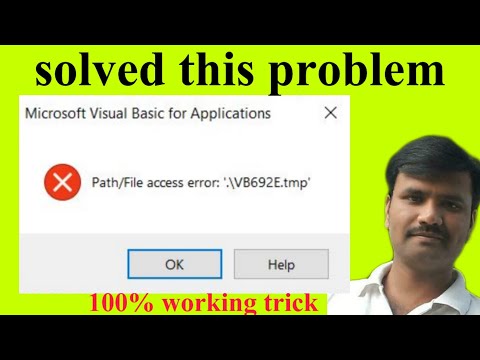 Path/File access error: '.\    this error solve