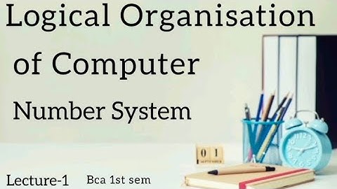 Lec - 01 Understanding Number System | Logical Organization of Computer BCA 1st Sem | CS Basic ||