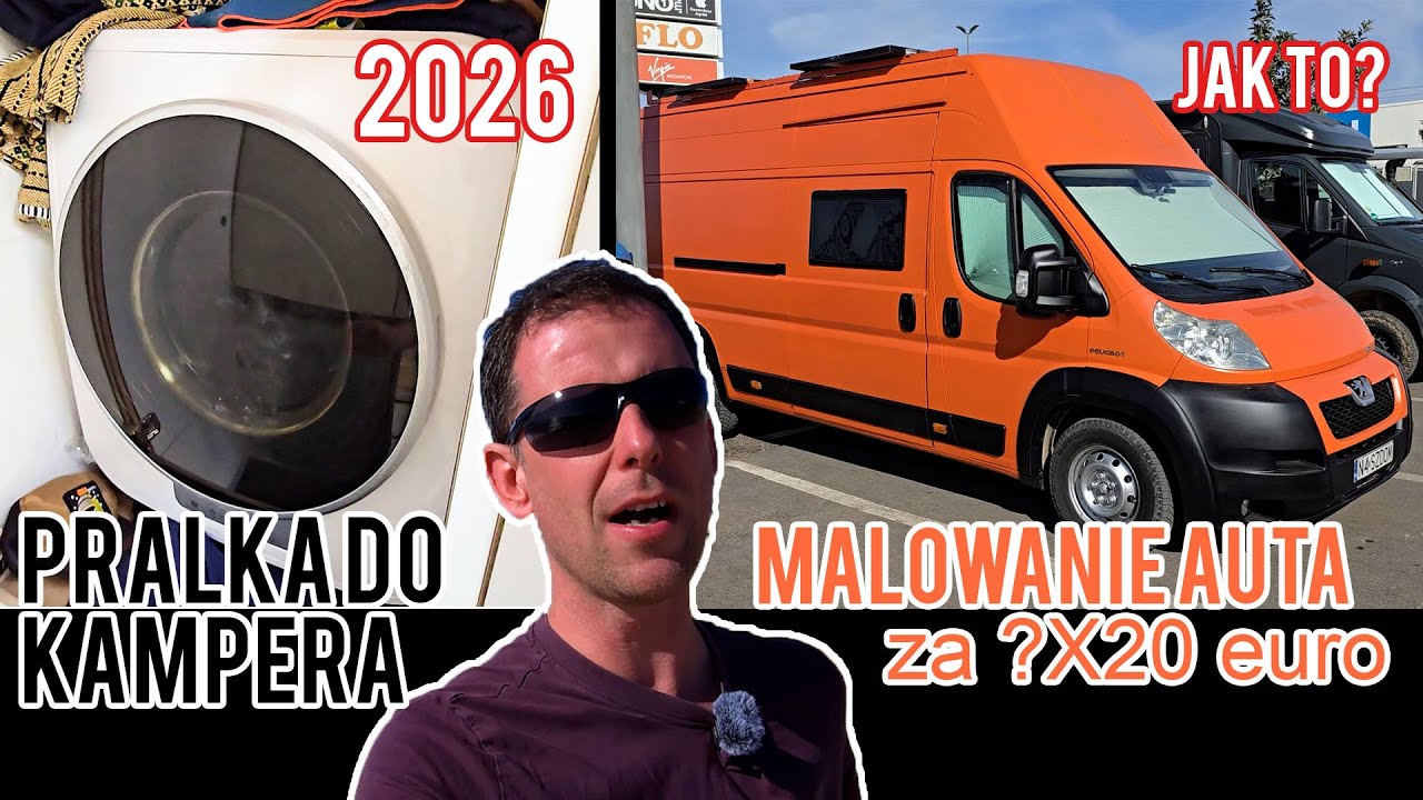 🎨 Pomalowałem kampera za parę stówek. 🛀 HIT 2026 pralka do kampera 😮 TO DZIAŁA! ❤️