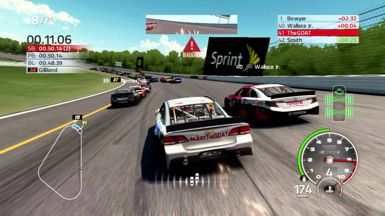 NASCAR 14 Career Mode Race 14 Pocono Gameplay - YouTube