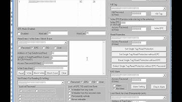 UHF desktop writer to write epc number