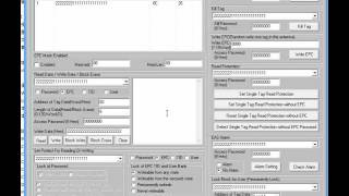 UHF desktop writer to write epc number