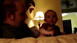 Mommy & Daddy playing Peek-A-Boo with Christopher, 2005