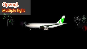 OpenGL Airplane landing simulation | MinhInc | 2023