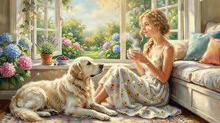 Vintage 1940s Summer Garden Jazz 🌿 Cozy Tea Time Music for Relaxation, Study & Peaceful Moments