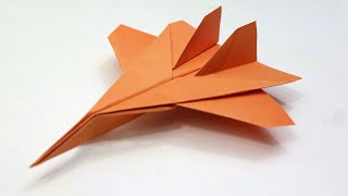 How to Make a Paper Airplane that FLIES FAST | Paper Jet Fighter | F-14 TomCat