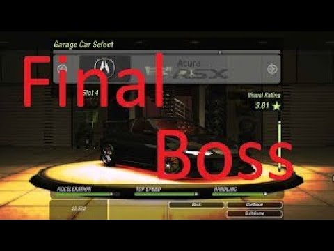 Need For Speed Underground 2 - Final Boss Caleb ( NO WALL RIDING + HARD + MT )  Acura RSX Gameplay