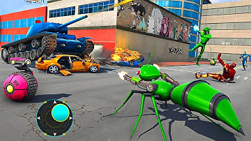 Ant Robot Car Transforming Games – Car Robot Game - Android Gameplay 1080p